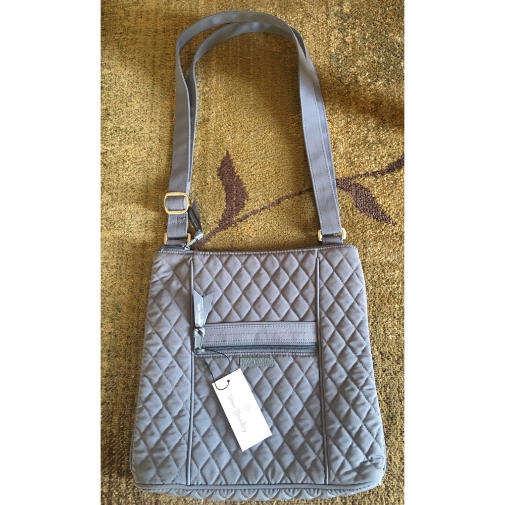 Vera Bradley Carbon Gray Hipster Crossbody